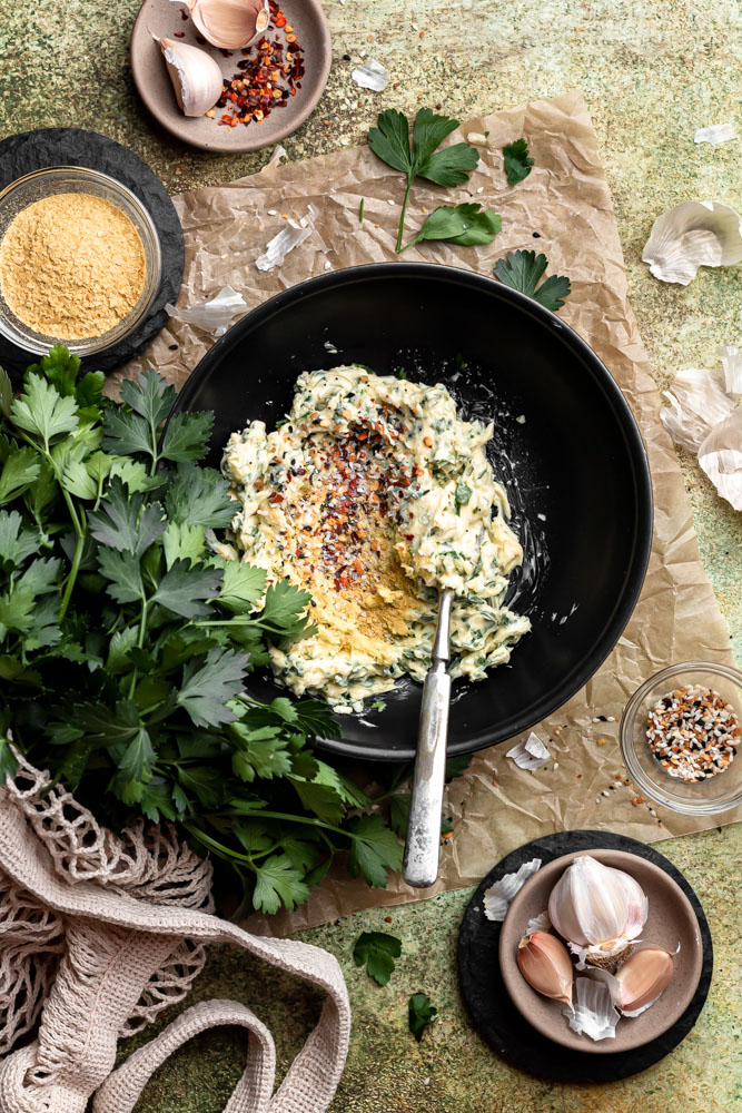 The BEST Vegan Garlic Butter